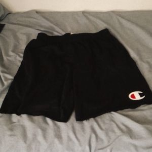Champion black sweat shorts